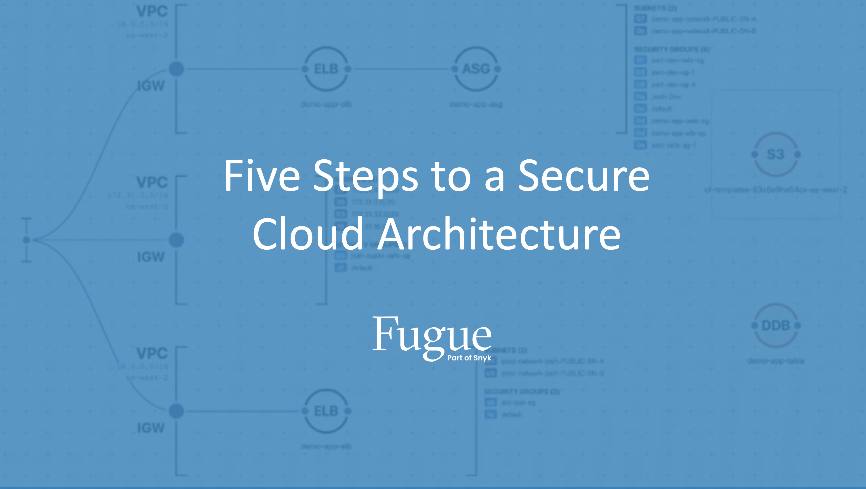 Five Steps to a Secure Cloud Architecture