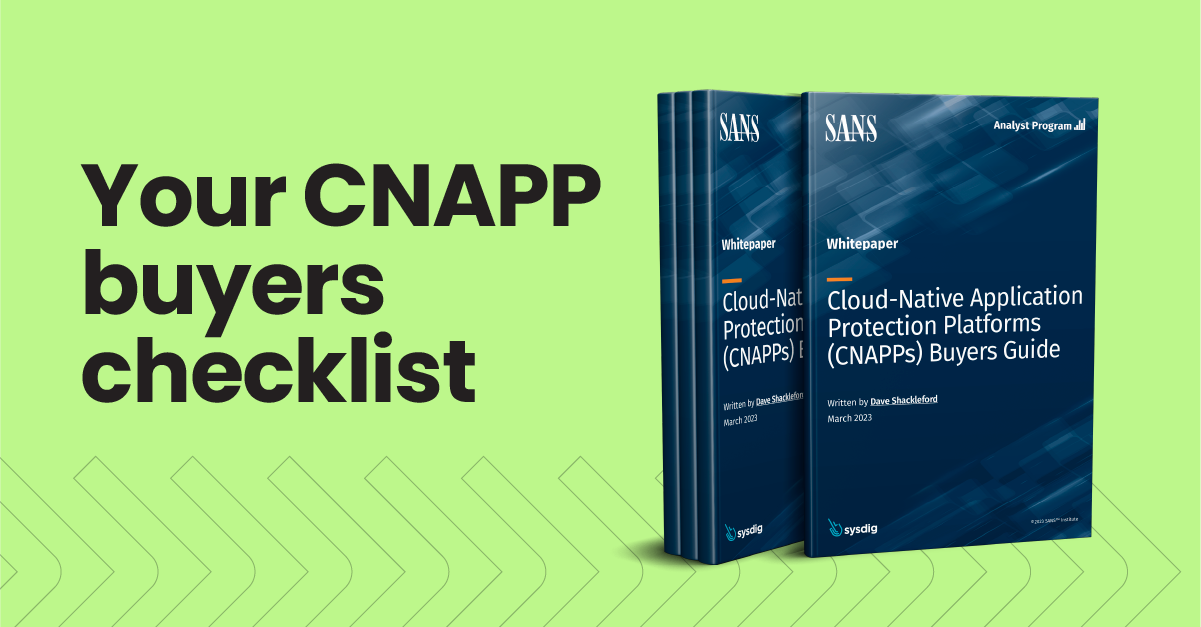 SANS Cloud-Native Application Protection Platforms (CNAPP) Buyers Guide