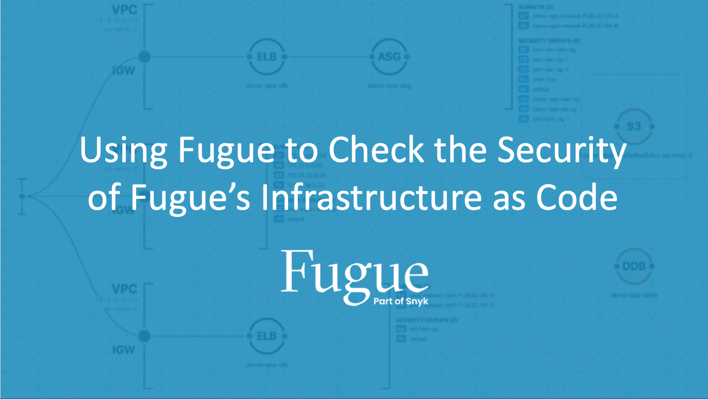 Using Fugue to Check the Security of Fugue's Infrastructure as Code